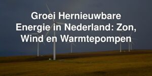 Groei Hernieuwbare Energie in Nederland: Zon, Wind en Warmtepompen